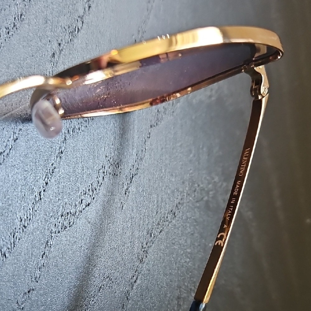 Valentino Gold Frame Sunglasses